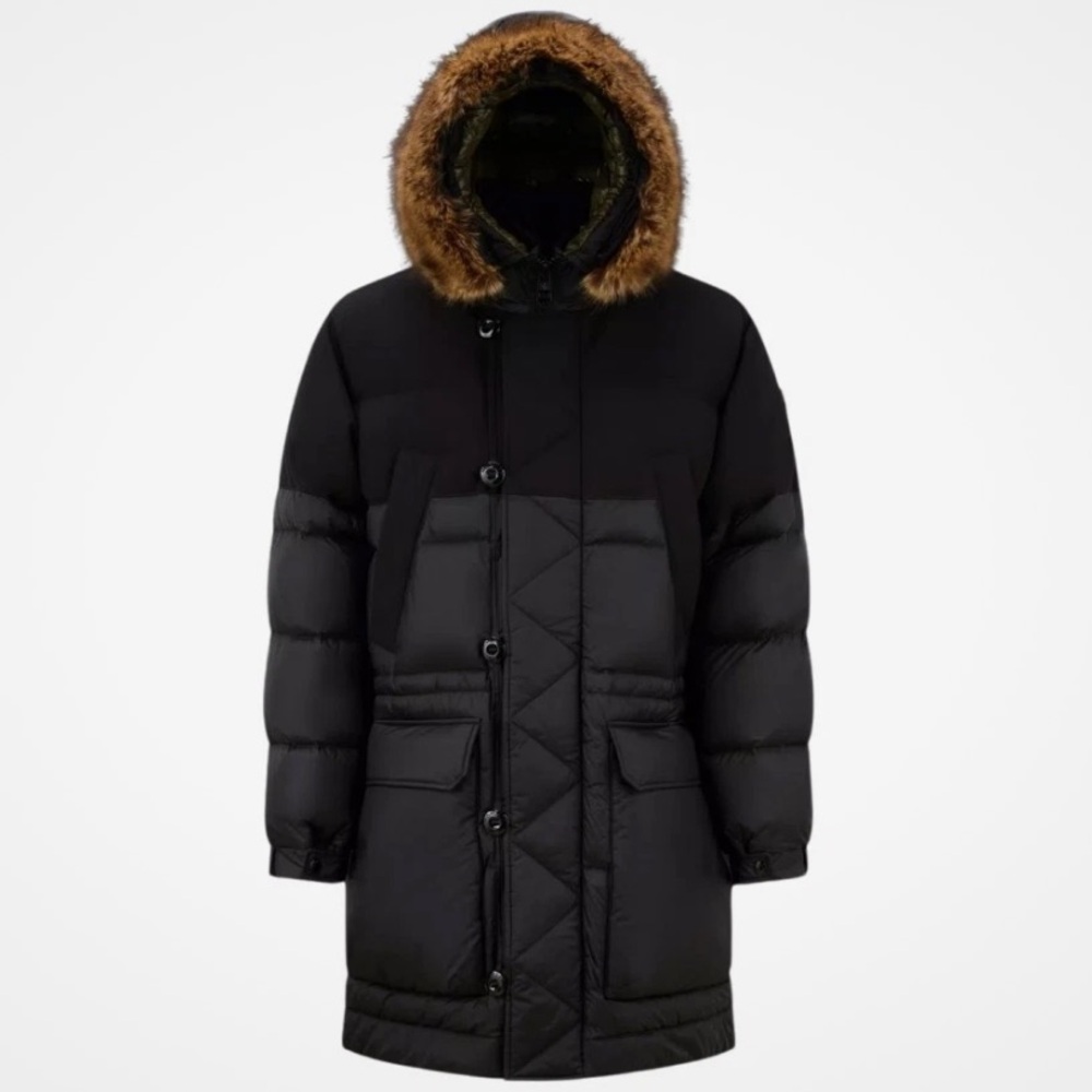 Moncler Sablettes Long Down Jacket Black (US M 3)